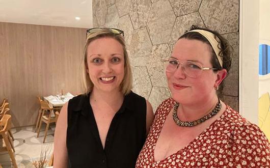 Marie Rowe (left) and Annika Nickson