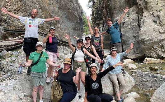 Some of the TTG Sustainable Travel Ambassadors on a special fam in Crete 