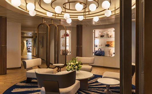 The new-look lobby on Wind Star