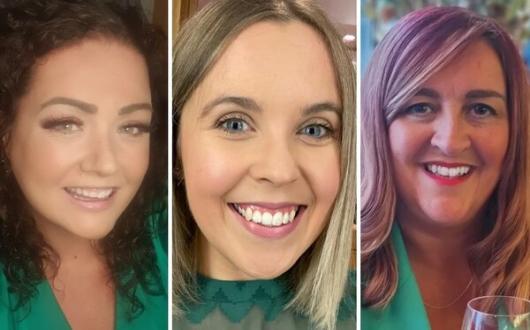 Rush Insurance's Vicky Whitehead, Jasmine Preece and Louise Bates