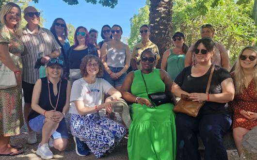 TTG Sustainable Travel Ambassadors, Marie Rowe (front row, far left) and Annika Nickson (front row, second from the right) joined a responsible travel-themed fam to Majorca with Iberostar