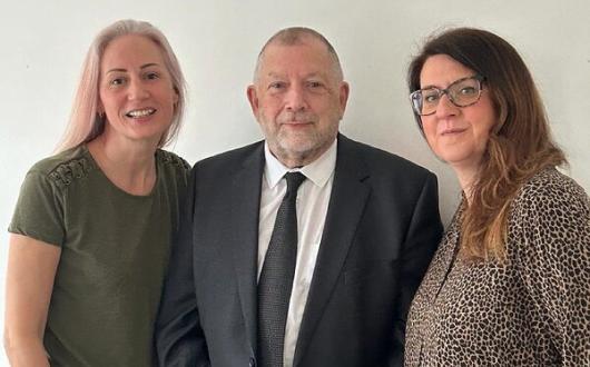 From left are SPL Villas' trade support team of Anne Clays, Mike Lee and Sarah Gill