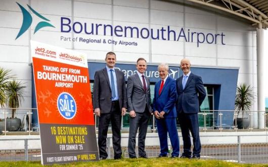 'Strong and sustained demand' for Jet2's new Bournemouth flights