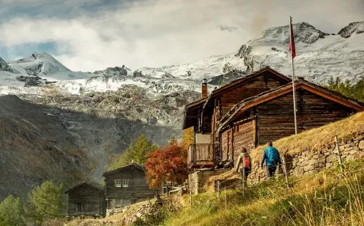Exploring in Saas Fee. Credit: Switzerland Tourism/Jan Geerk