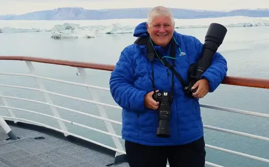 Sally Dixon onboard MS Fram with HX Expeditions