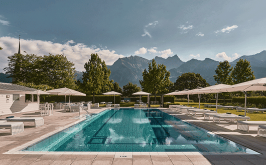 Grand Hotel Bad Ragaz Garden pool
