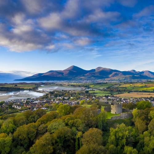 Dundrum Castle in County Down
