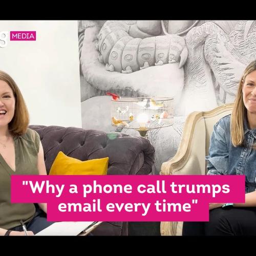Pippa Jacks interviewing Helen Roberts