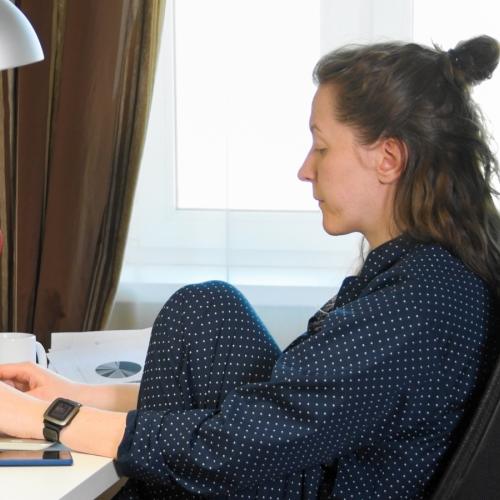 Lonely homeworker 