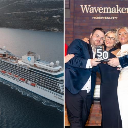 Oceania Cruises' Vista ship and Josh Cotton