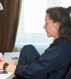 Lonely homeworker 