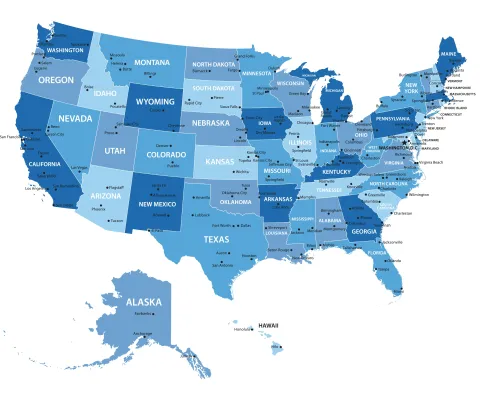 USA map