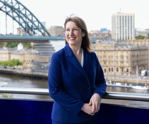 Chancellor Rachel Reeves pictured in Newcastle