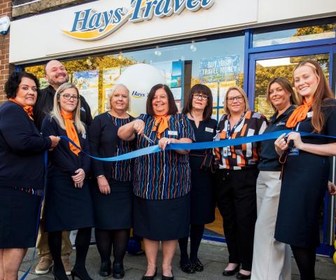 Lynn Robinson opens Hays Travel's newly refurbished Wickersley branch