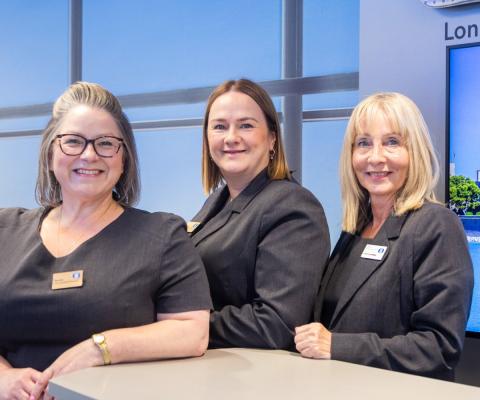 Lincolnshire Co-op's Rachael Bilcliffe (branch manager), Ann Smith (assistant manager) and Julie Evans (travel consultant)