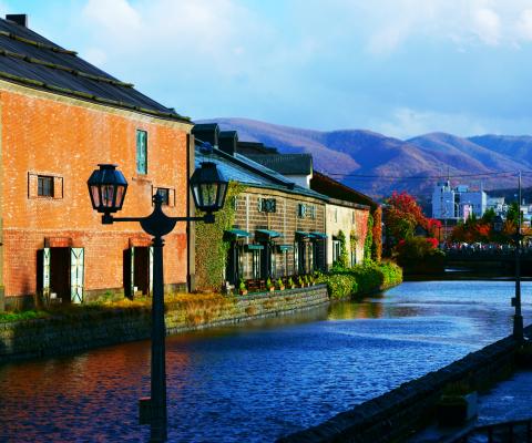Otaru's historic canal is a feature of the picturesque port city