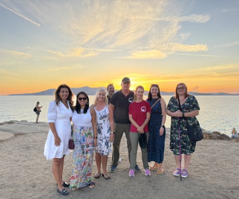 The group met with the Naxos Wildlife Protection team at Agia Anna beach