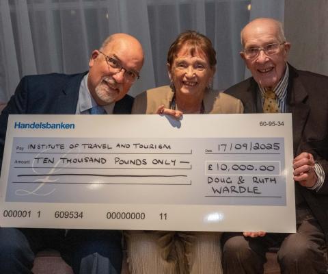 The Wardles: Chris, Ruth and Doug, have created an ITT conference bursary