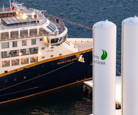 Havila Polaris taking on biogas