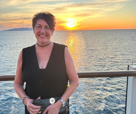 Stewart Travel’s Donna Bicker onboard Silversea's Silver Ray