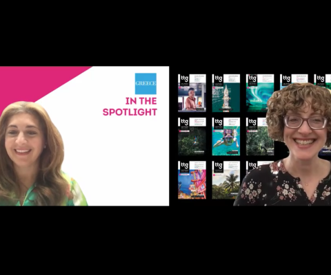 Eleni and Charlotte in the Greece In The Spotlight video