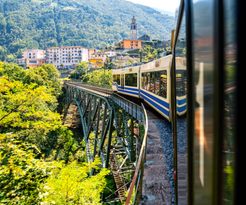 Centovalli Railway in the Swiss Alps