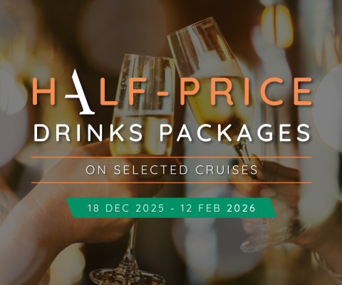 Half Price Drinks Packages on Selected Cruises with Ambassador