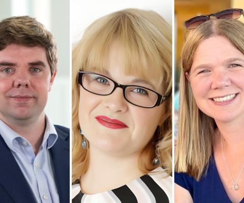 L-R: Luke Petherbridge (Abta), Samantha Bradbury (Abtot) and Christina Brazier (Aito)