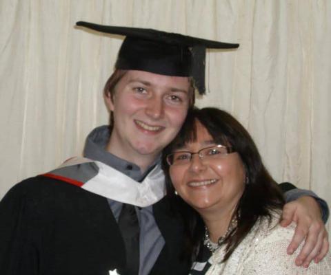 Prestbury Travel agent Dawn Letham with her son, Mark