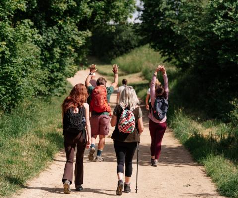 A group out on an Adventure by AE walking itinerary