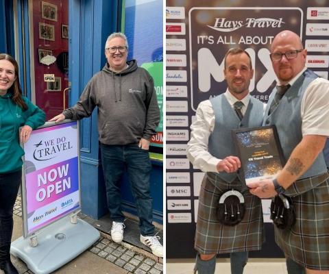 We Do Travel's Eilidh and David McKerry, and CK Travel Trade's Chris Stark-Proctor and Kevin Christie