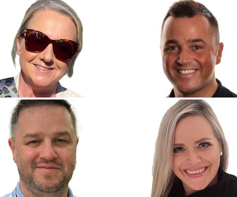 Headshots of Newmarket Holiday's four new appointments