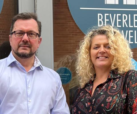 Beverley Travel co-founders Karl Douglas and Kelly Cheesman