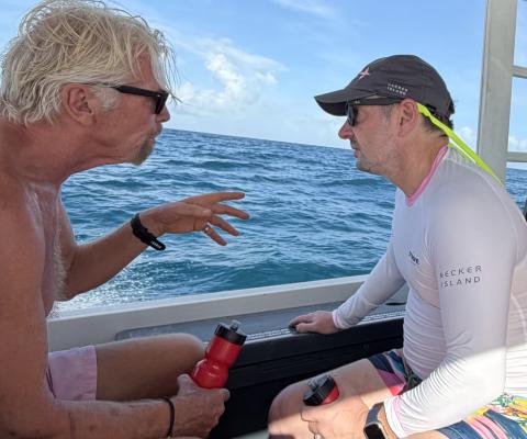 Sir Richard Branson and James Cole