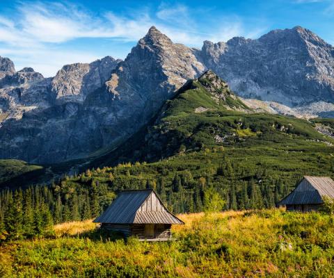 Alpine scenery in Zakopane, Poland