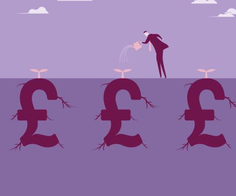 Growing money concept