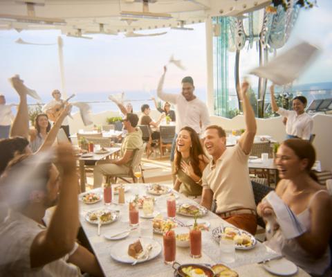 Bora alfresco restaurant on Celebrity Xcel