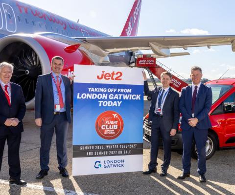Jet2 chief executive Steve Heapy made his way down to Gatwick for the launch
