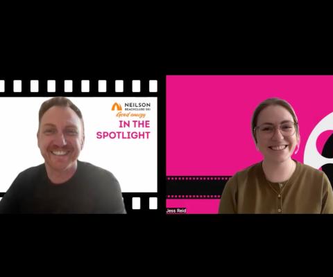 Screenshot of zoom call interview between Stephen and Jess