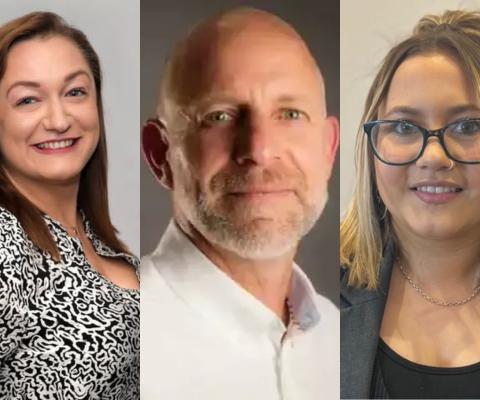 From left to right: Thea Gillingham, Jo O’Connell and Lily Jones