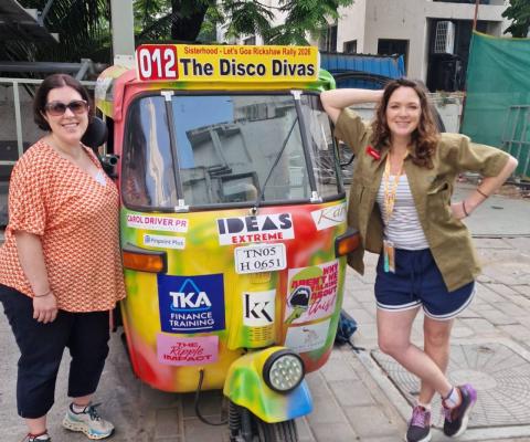 Not Just Travel agent Jo O’Connell during The Travel Sisterhood's tuk-tuk charity ride