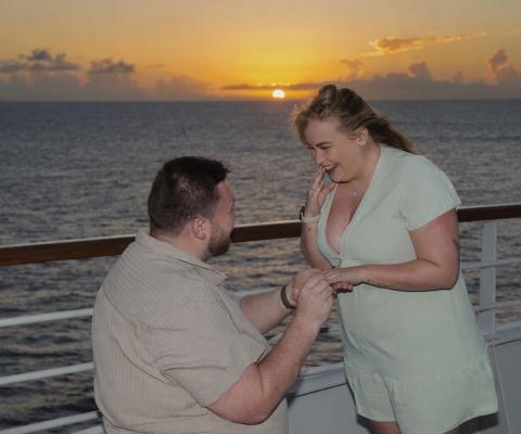 Riviera Travel fam trip leads to engagement, pictured