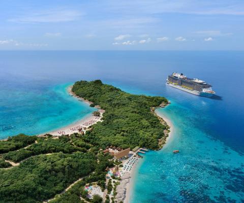 Royal Caribbean beach club in Vanuatu, South Pacific