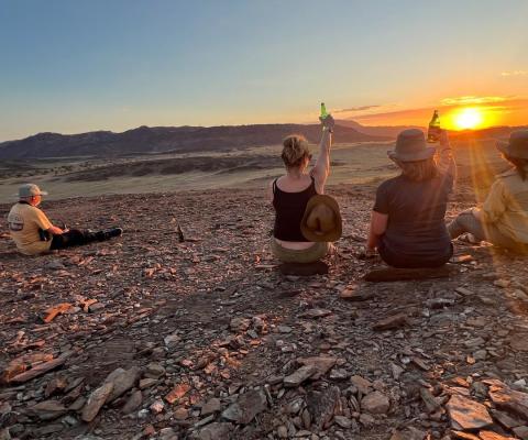 Sundowners in Namibia
