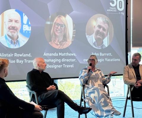The TTG Top 50 Insights Brunch panel: Tom Parry (host), Alistair Rowland, Amanda Matthews and John Barrett