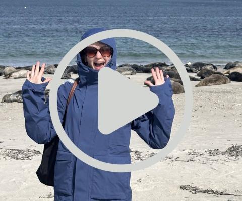 TTG Media reporter Dea Jusufi at Heligoland for HX Expedition mega-fam