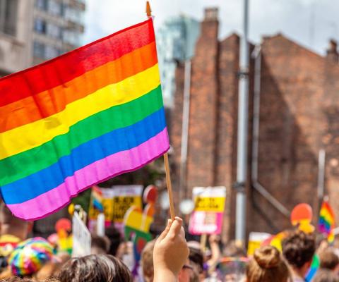 Rainbow pride flag