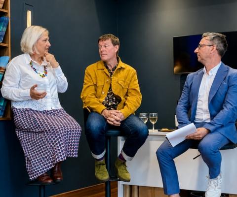 Race Across the World stars at Winged Boots shop