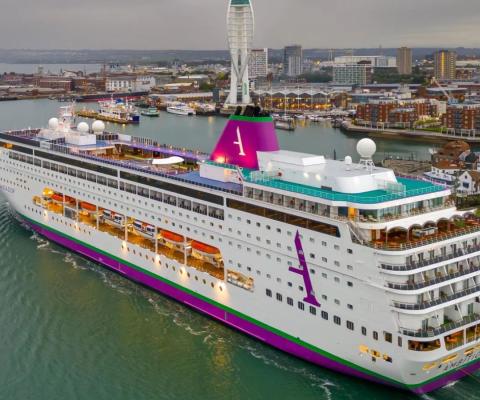 Ambition sailing from Portsmouth 
