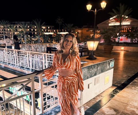 Sarah Jane by the Mediterranean Palace Hotel